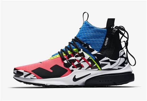 nike x acronym air presto mid gelb weiß|Nike Air Presto mid.